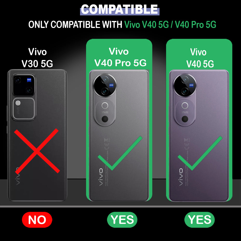 Hybrid Rugged Armor Kickstand Case for Vivo V40 5G / V40 Pro 5G