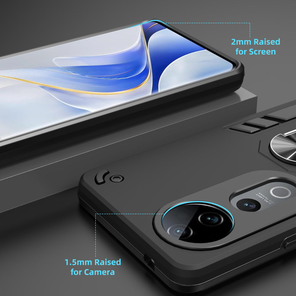 Hybrid Rugged Armor Kickstand Case for Vivo V40 5G / V40 Pro 5G