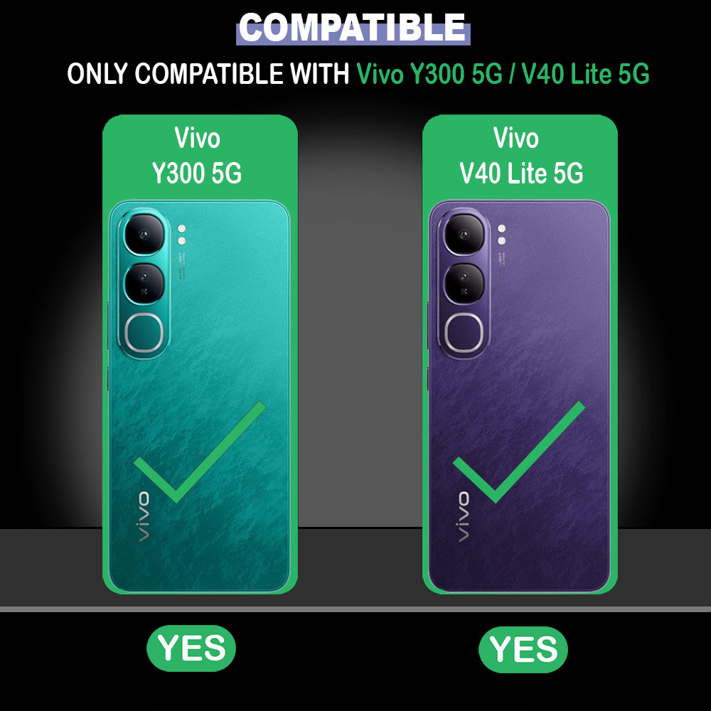 Hybrid Rugged Armor Kickstand Case for Vivo V40 Lite 5G / Y200 4G / Y300 5G