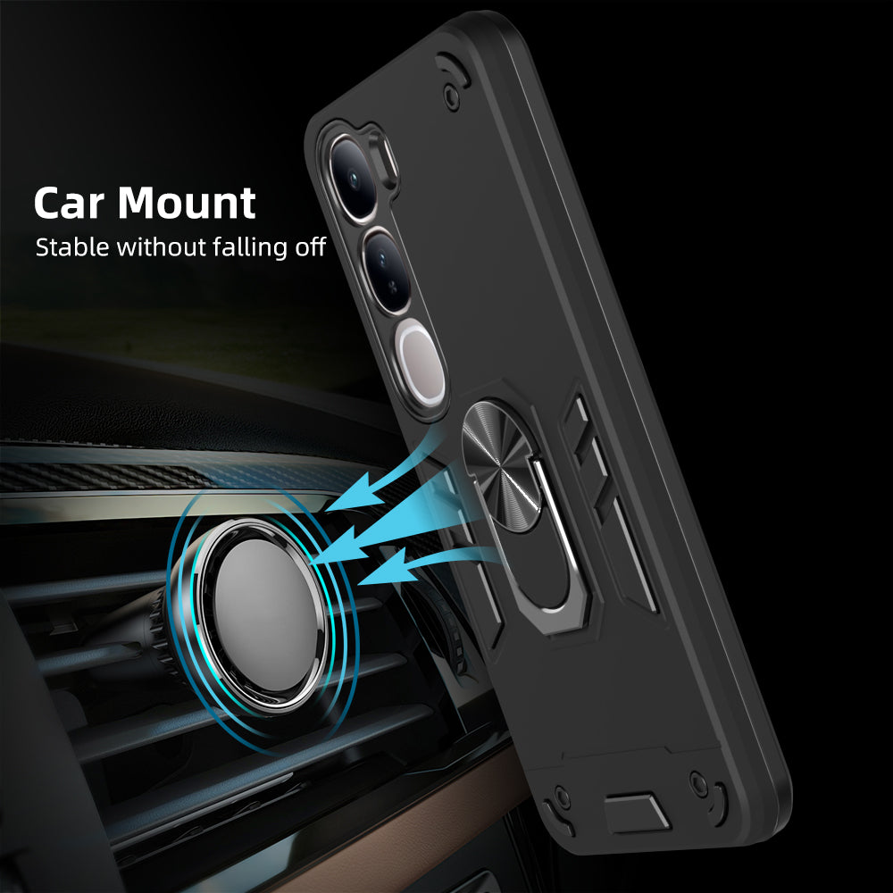 Hybrid Rugged Armor Kickstand Case for Vivo V40 Lite 5G / Y200 4G / Y300 5G