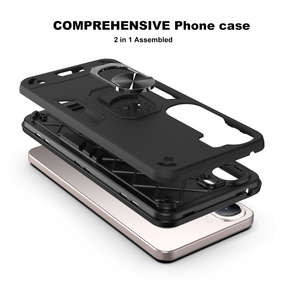 Hybrid Rugged Armor Kickstand Case for Vivo V40 Lite 5G / Y200 4G / Y300 5G