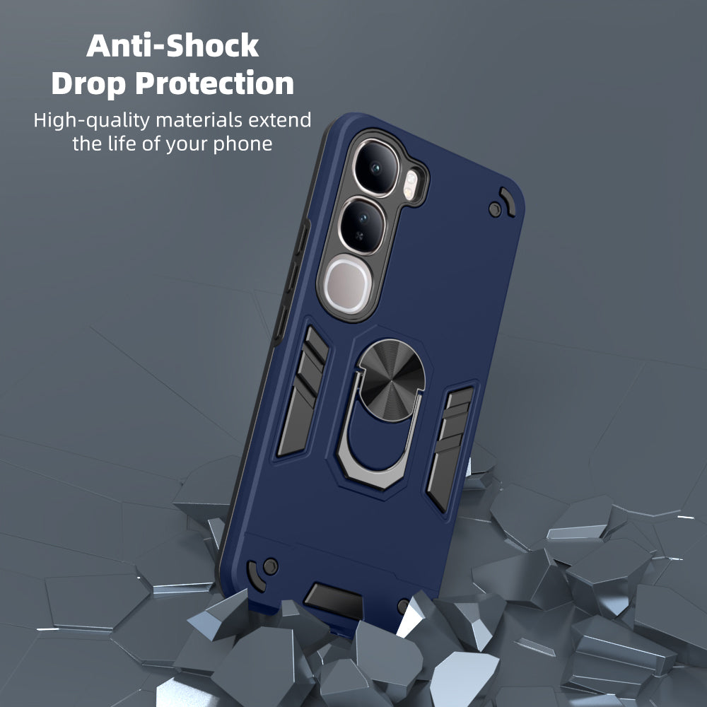 Hybrid Rugged Armor Kickstand Case for Vivo V40 Lite 5G / Y200 4G / Y300 5G