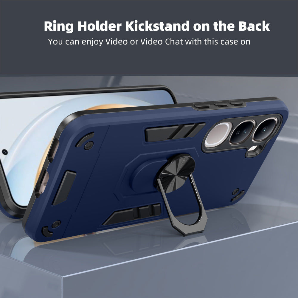 Hybrid Rugged Armor Kickstand Case for Vivo V40 Lite 5G / Y200 4G / Y300 5G