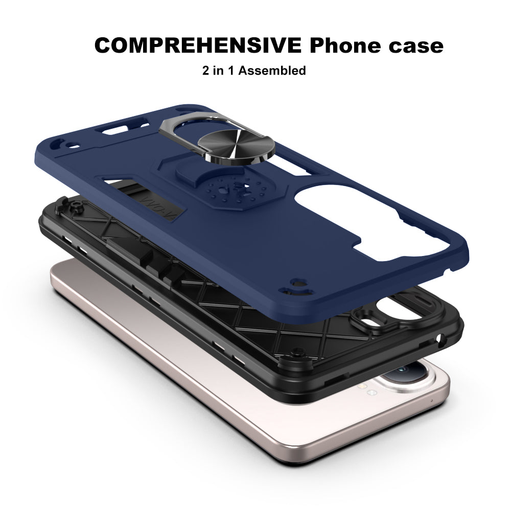 Hybrid Rugged Armor Kickstand Case for Vivo V40 Lite 5G / Y200 4G / Y300 5G