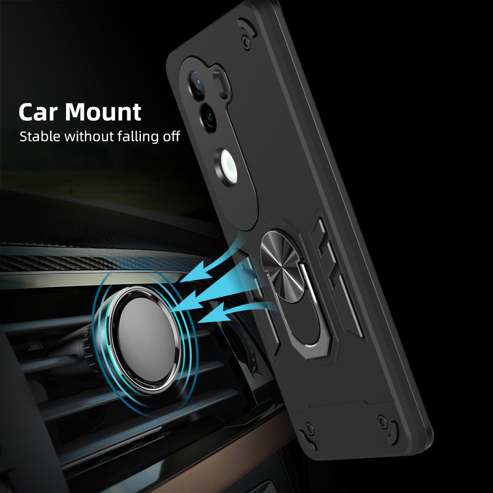 Hybrid Rugged Armor Kickstand Case for Vivo V40e 5G / iQOO Z9s 5G