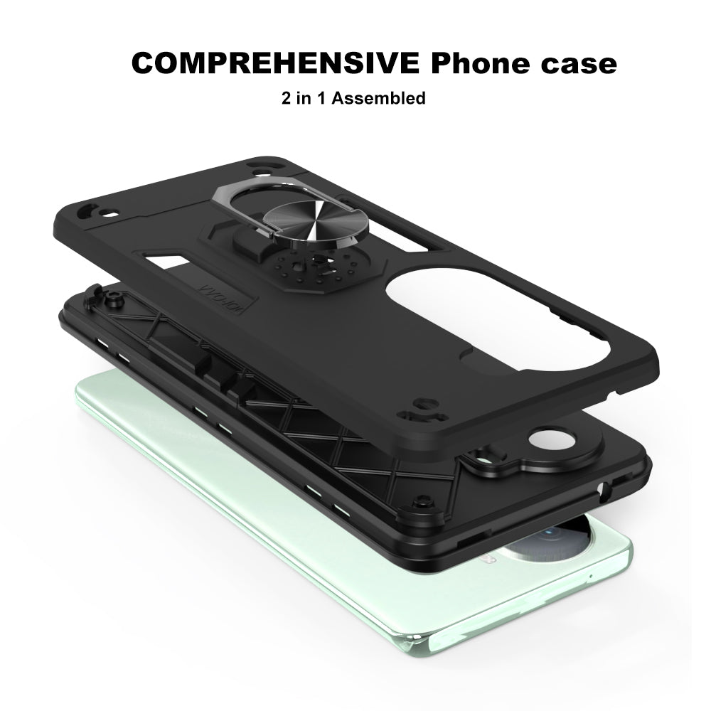 Hybrid Rugged Armor Kickstand Case for Vivo V40e 5G / iQOO Z9s 5G