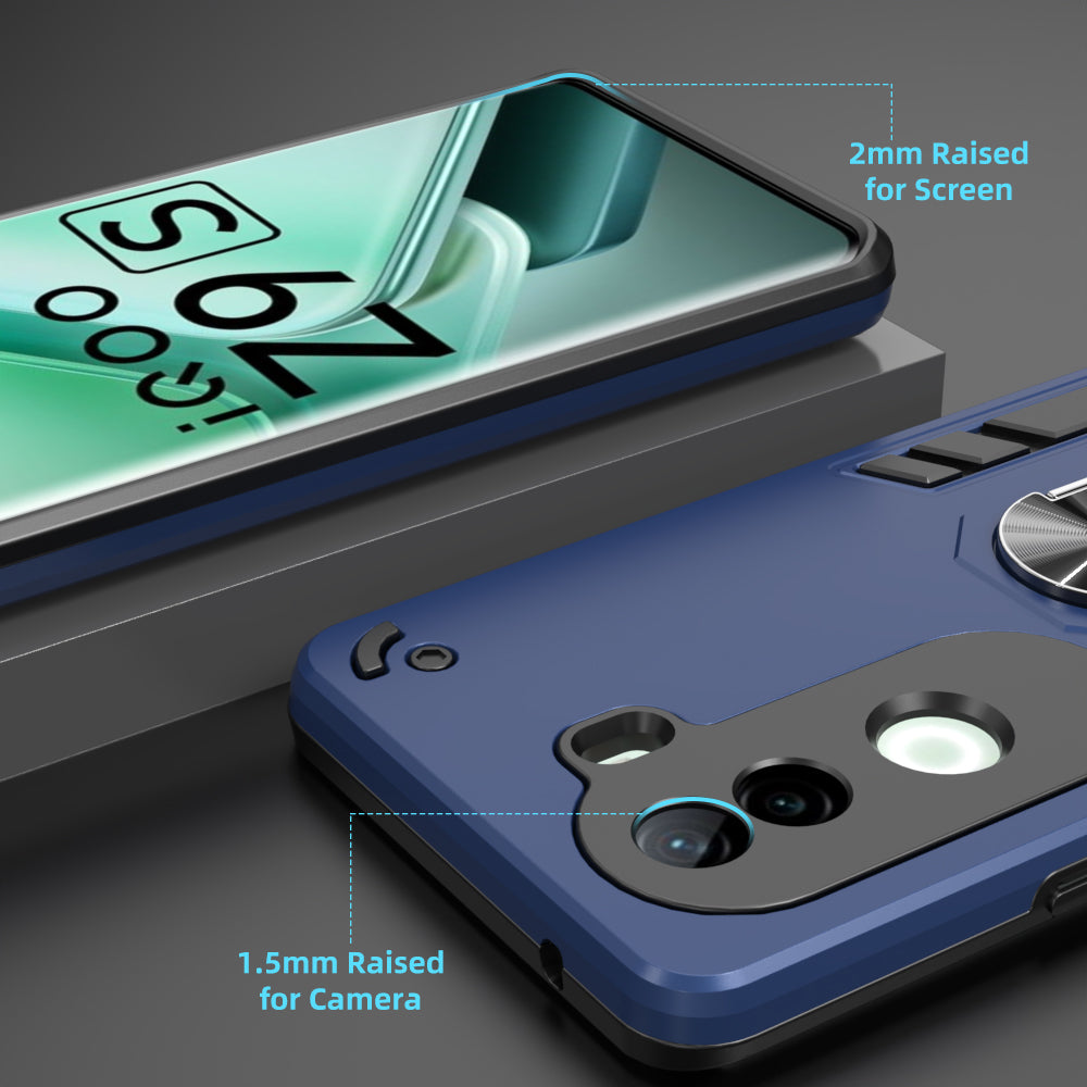 Hybrid Rugged Armor Kickstand Case for Vivo V40e 5G / iQOO Z9s 5G