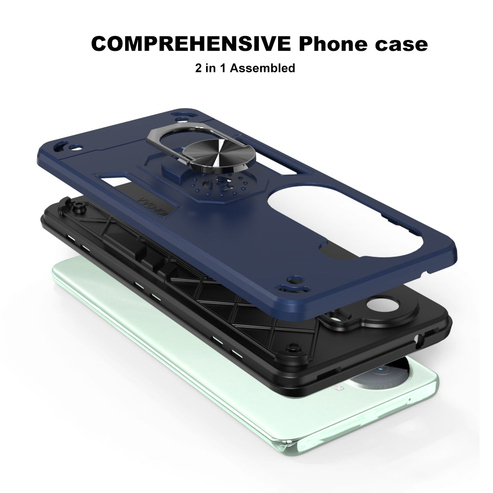 Hybrid Rugged Armor Kickstand Case for Vivo V40e 5G / iQOO Z9s 5G