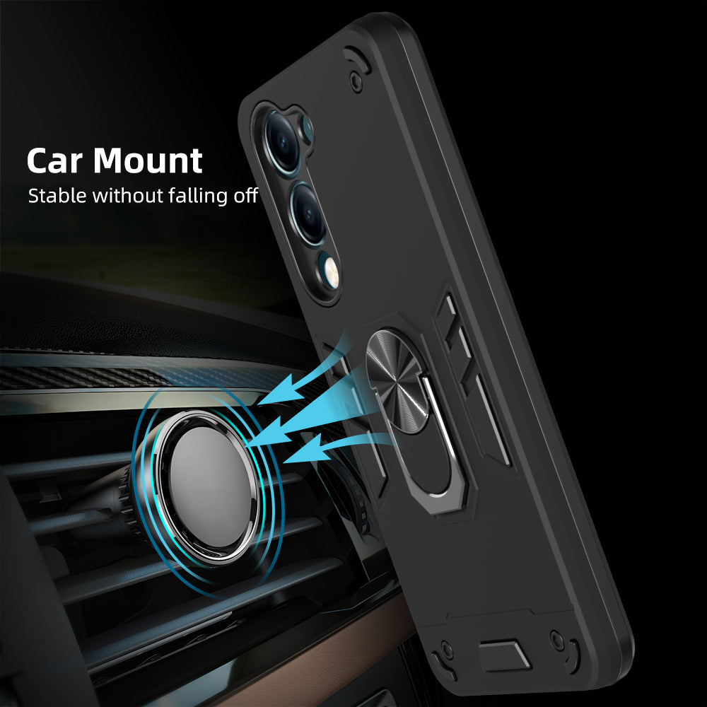 Hybrid Rugged Armor Kickstand Case for Vivo Y04 4G / Y19e 4G / Y29s 5G