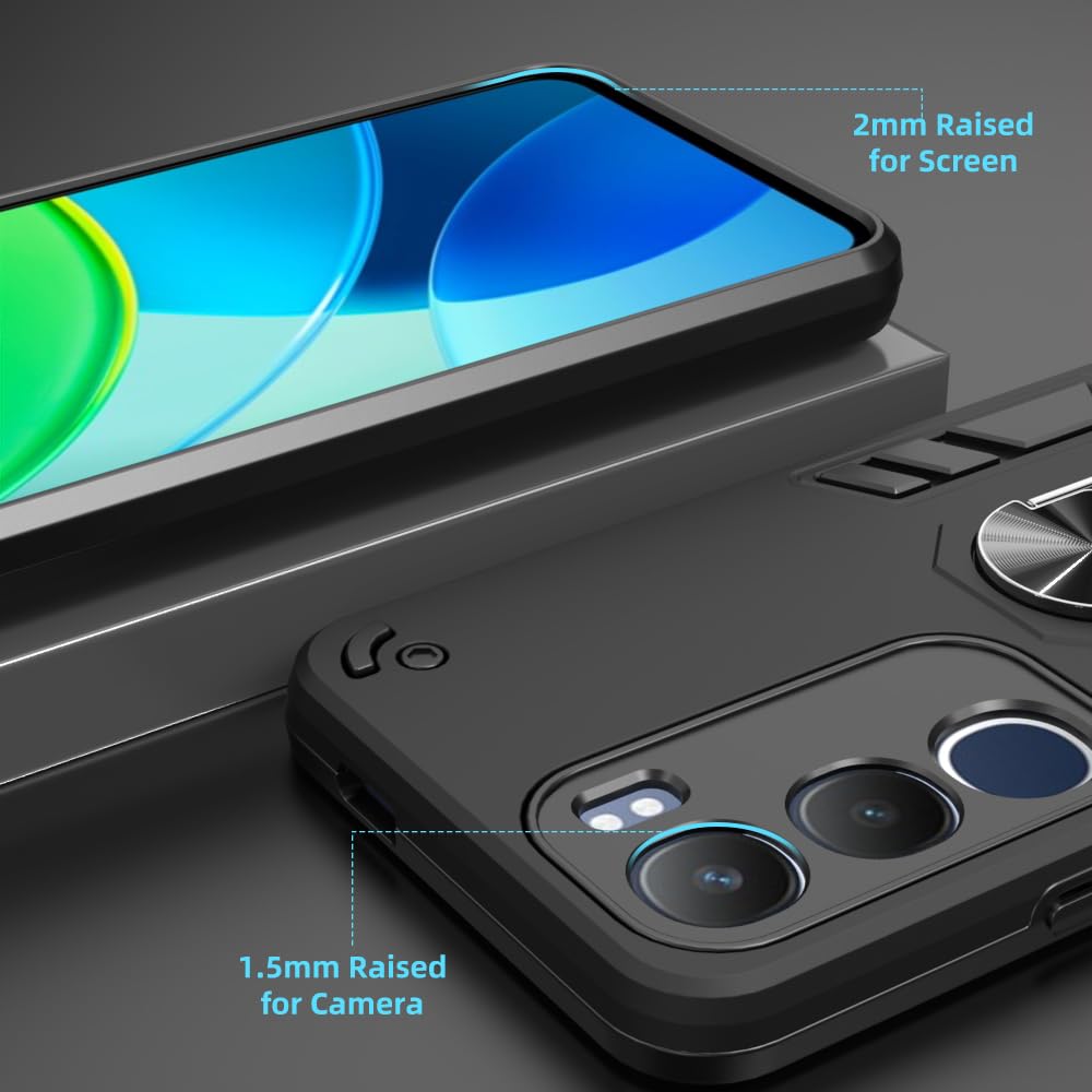 Hybrid Rugged Armor Kickstand Case for Vivo Y29 5G / Y19s 4G