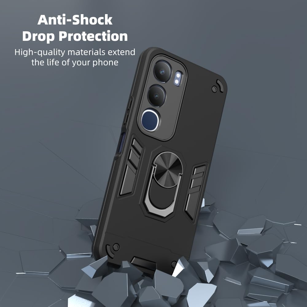 Hybrid Rugged Armor Kickstand Case for Vivo Y29 5G / Y19s 4G