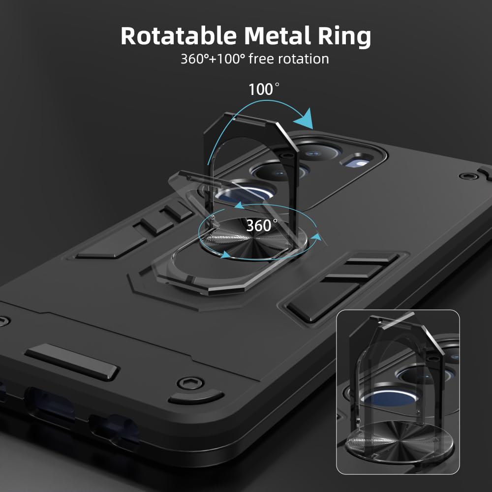 Hybrid Rugged Armor Kickstand Case for Vivo Y29 5G / Y19s 4G