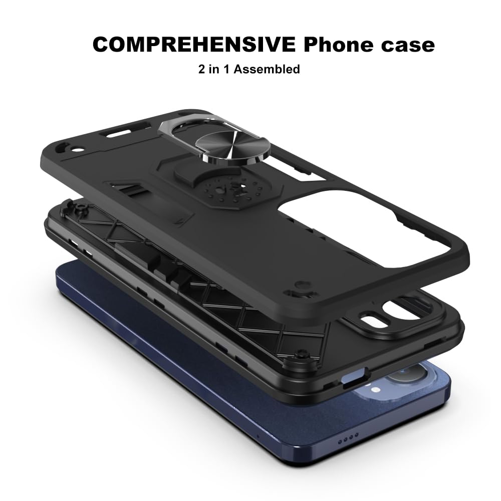 Hybrid Rugged Armor Kickstand Case for Vivo Y29 5G / Y19s 4G