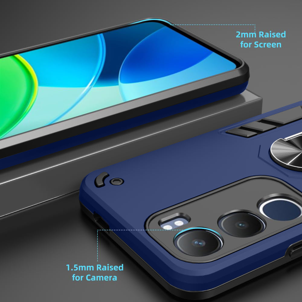Hybrid Rugged Armor Kickstand Case for Vivo Y29 5G / Y19s 4G