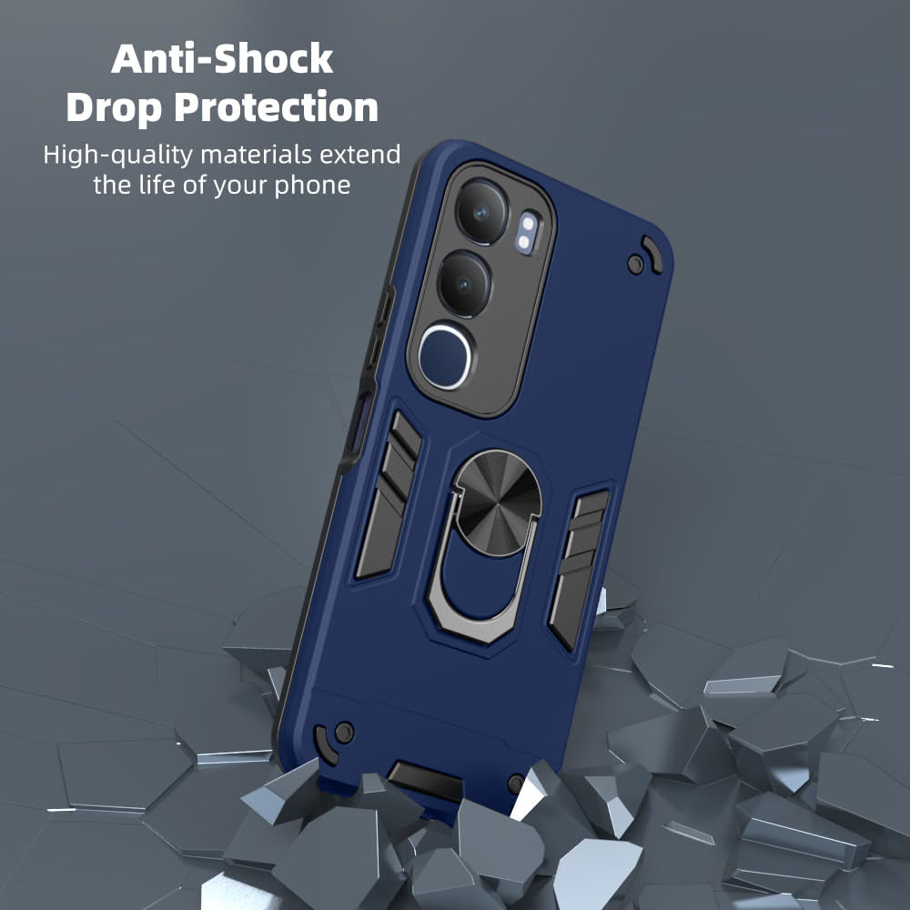 Hybrid Rugged Armor Kickstand Case for Vivo Y29 5G / Y19s 4G
