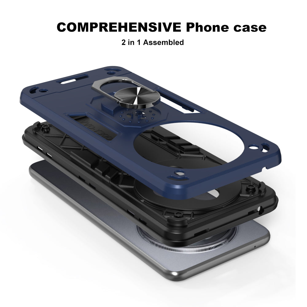 Hybrid Rugged Armor Kickstand Case for Vivo Y300 Pro 5G / Y300 Pro Plus 5G
