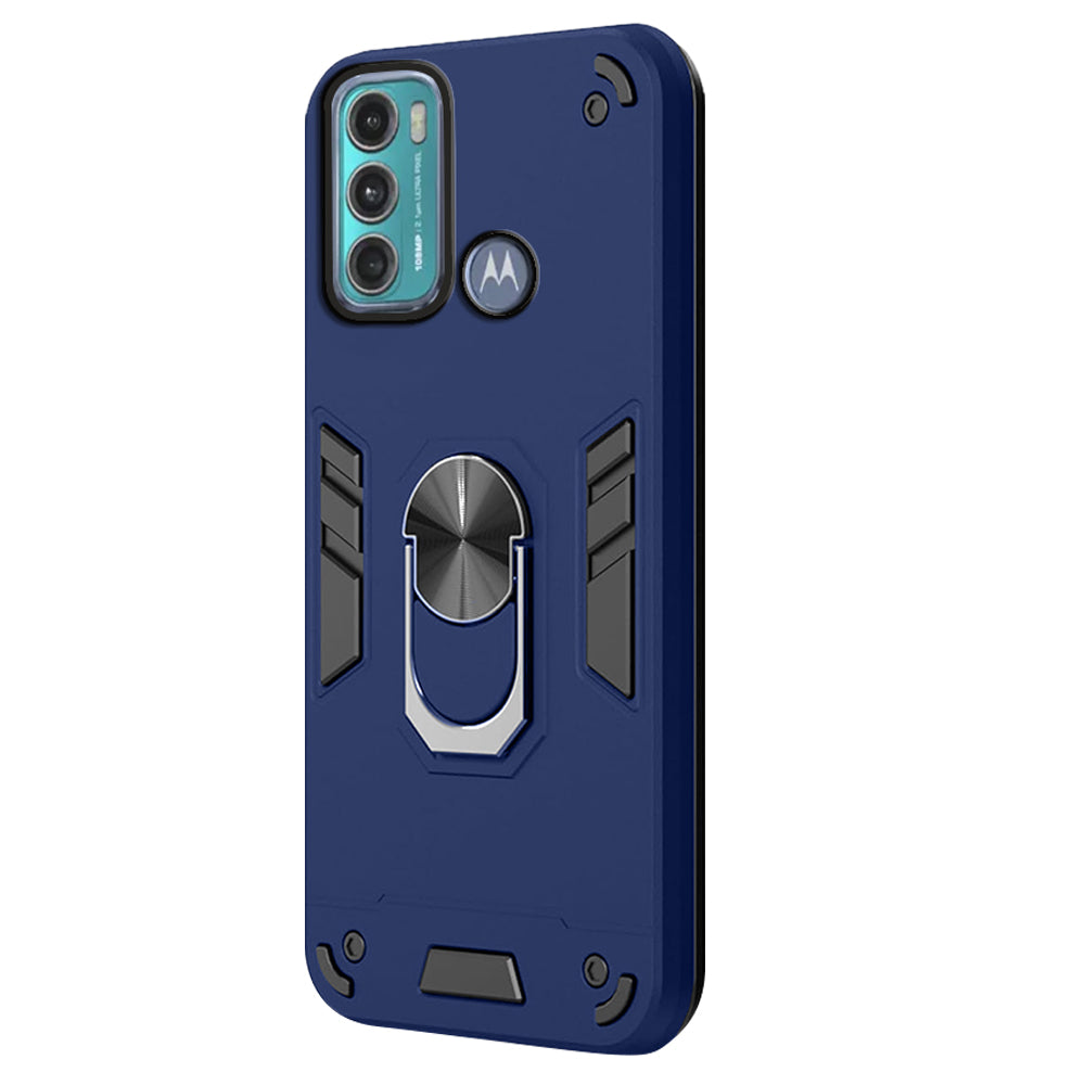 Hybrid Rugged Armor Kickstand Back Case for Motorola Moto G60 4G / G40 Fusion 4G