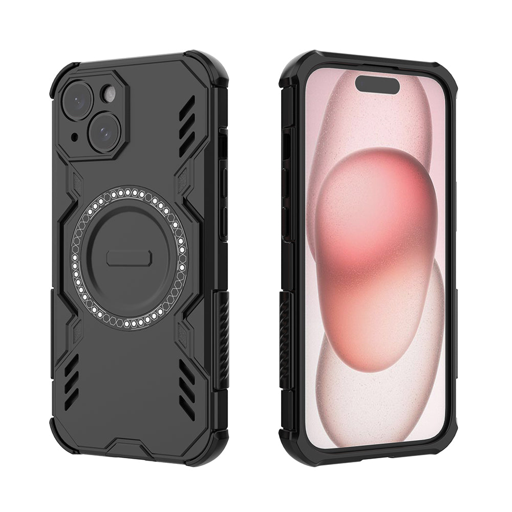 Hybrid Military Grade Shockproof Protection PC-TPU MagSafe Cover for Apple iPhone 15
