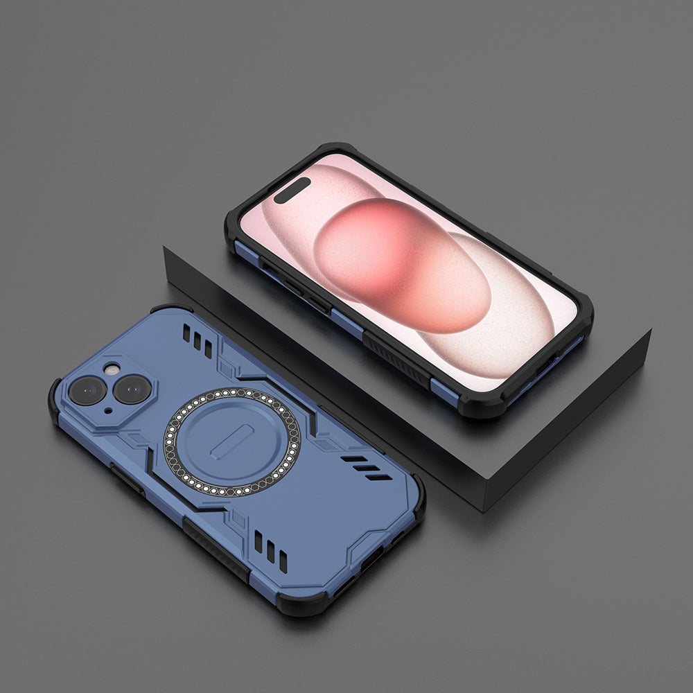 Hybrid Military Grade Shockproof Protection PC-TPU MagSafe Cover for Apple iPhone 15