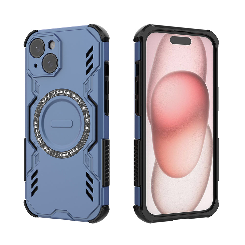 Hybrid Military Grade Shockproof Protection PC-TPU MagSafe Cover for Apple iPhone 15