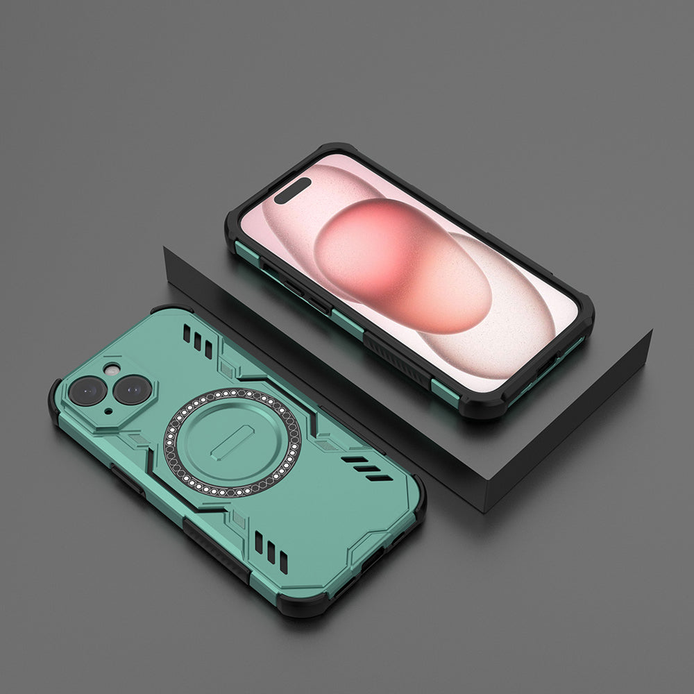Hybrid Military Grade Shockproof Protection PC-TPU MagSafe Cover for Apple iPhone 15