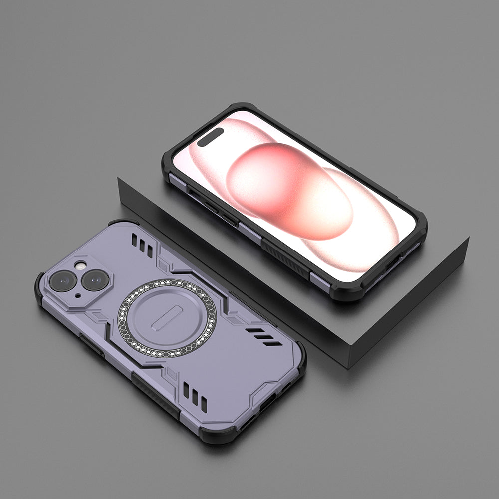 Hybrid Military Grade Shockproof Protection PC-TPU MagSafe Cover for Apple iPhone 15