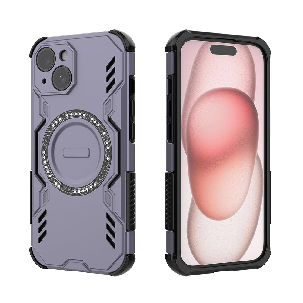 Hybrid Military Grade Shockproof Protection PC-TPU MagSafe Cover for Apple iPhone 15