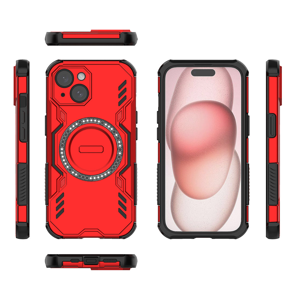 Hybrid Military Grade Shockproof Protection PC-TPU MagSafe Cover for Apple iPhone 15