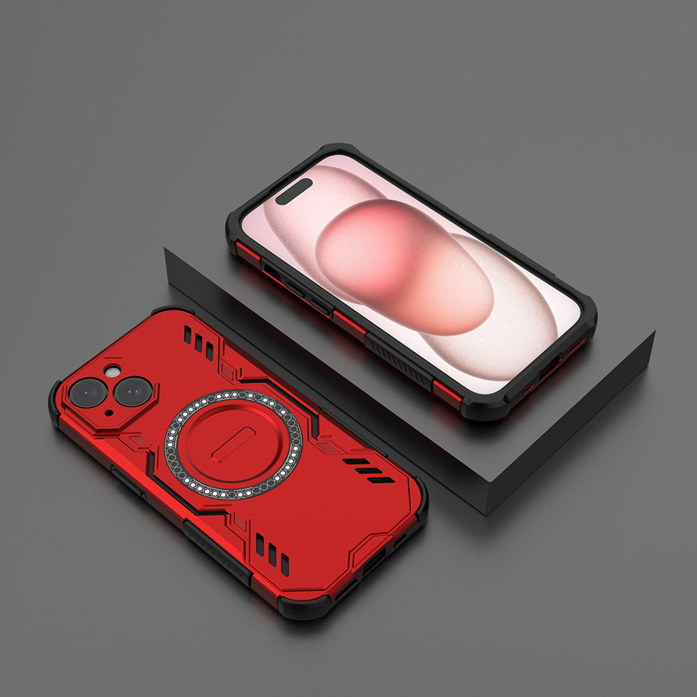 Hybrid Military Grade Shockproof Protection PC-TPU MagSafe Cover for Apple iPhone 15