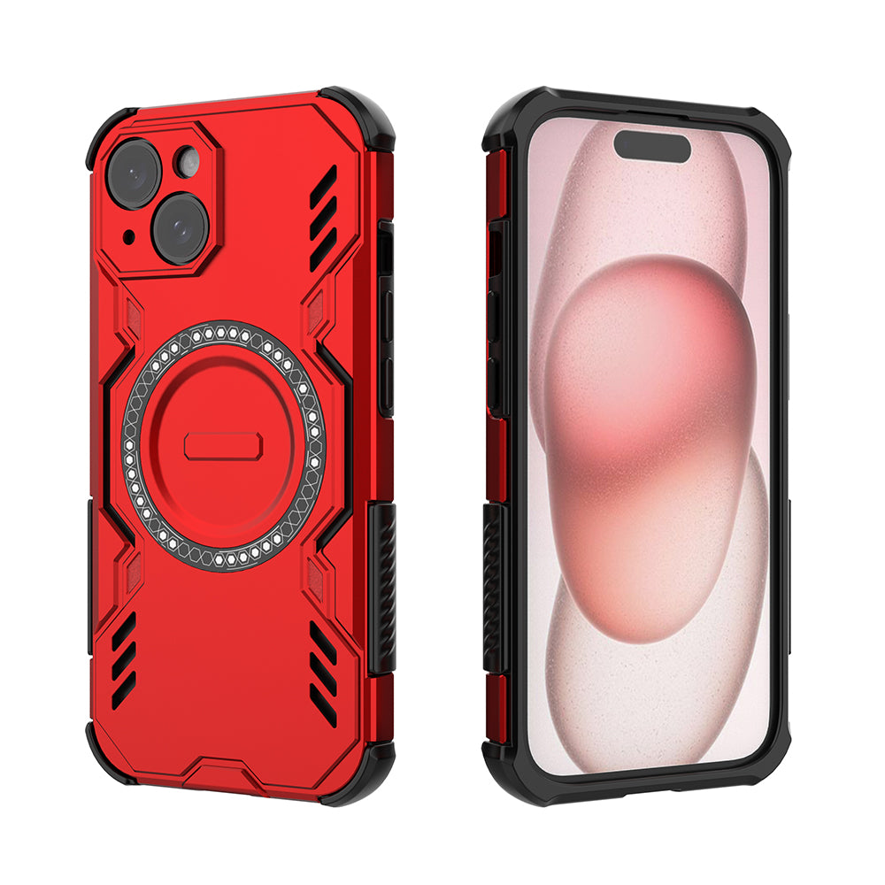 Hybrid Military Grade Shockproof Protection PC-TPU MagSafe Cover for Apple iPhone 15