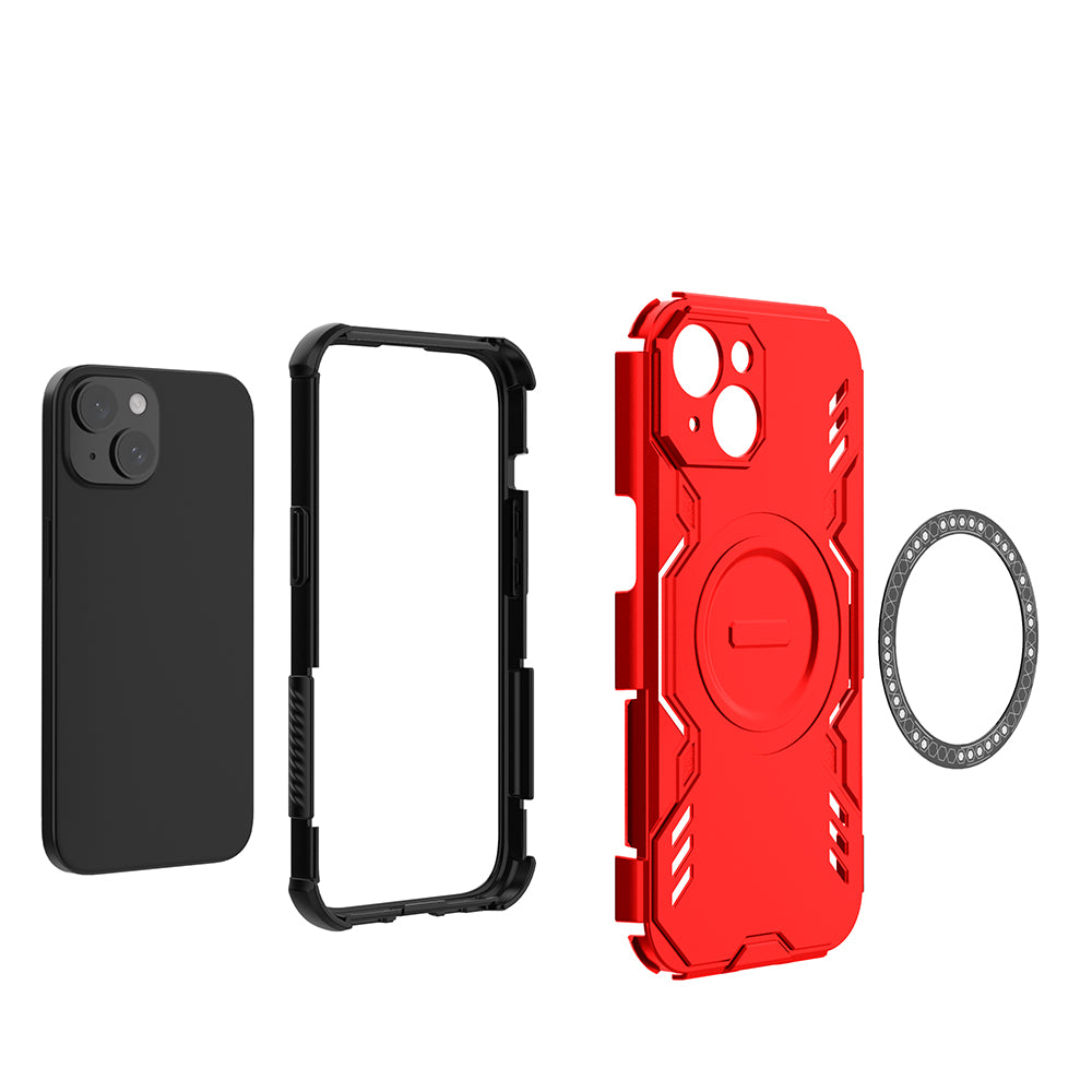 Hybrid Military Grade Shockproof Protection PC-TPU MagSafe Cover for Apple iPhone 15