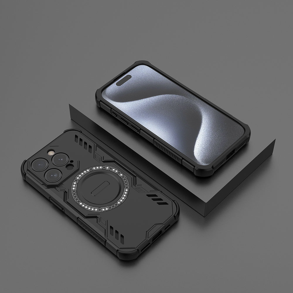 Hybrid Military Grade Shockproof Protection PC-TPU MagSafe Cover for Apple iPhone 15 Pro
