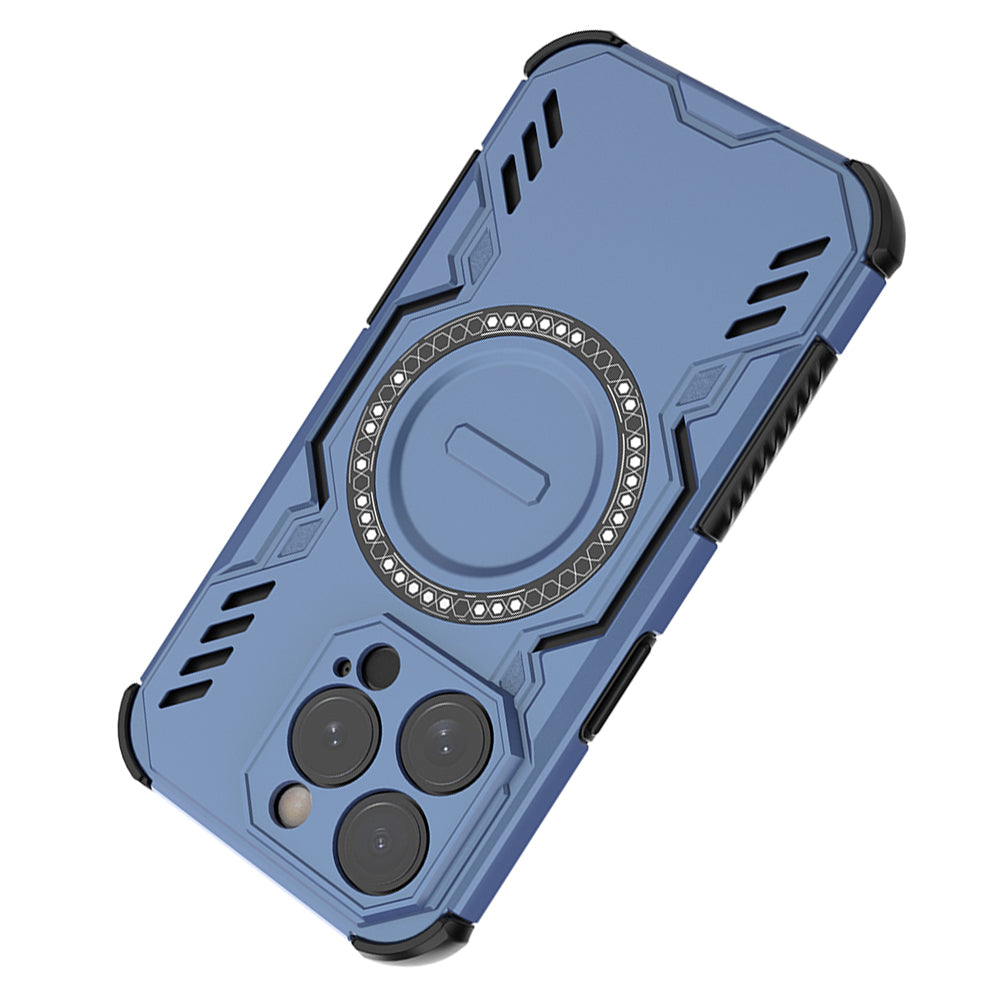 Hybrid Military Grade Shockproof Protection PC-TPU MagSafe Cover for Apple iPhone 15 Pro