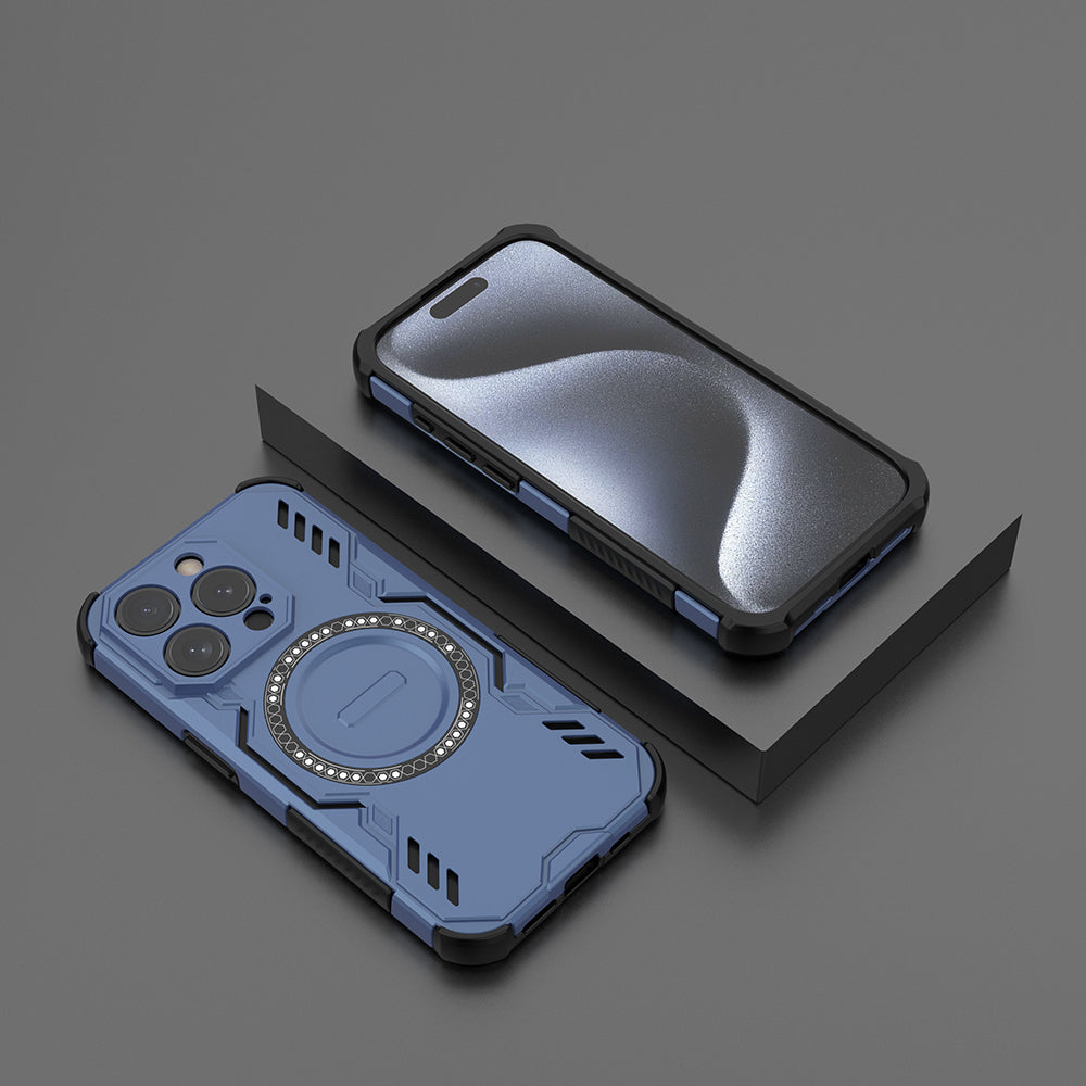 Hybrid Military Grade Shockproof Protection PC-TPU MagSafe Cover for Apple iPhone 15 Pro