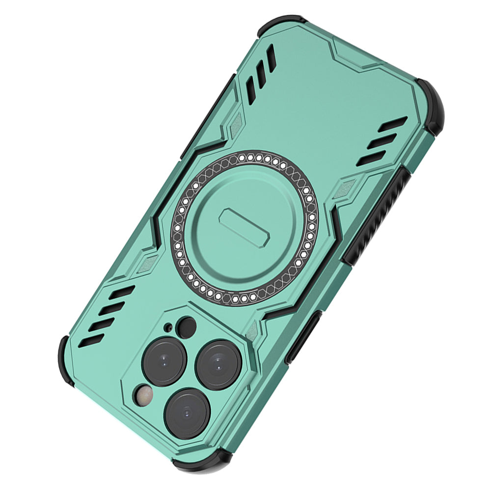 Hybrid Military Grade Shockproof Protection PC-TPU MagSafe Cover for Apple iPhone 15 Pro
