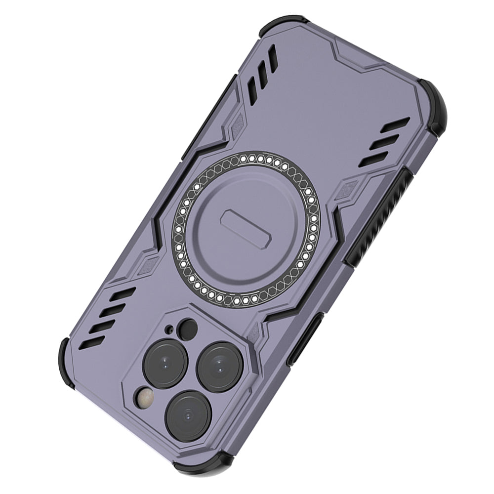 Hybrid Military Grade Shockproof Protection PC-TPU MagSafe Cover for Apple iPhone 15 Pro