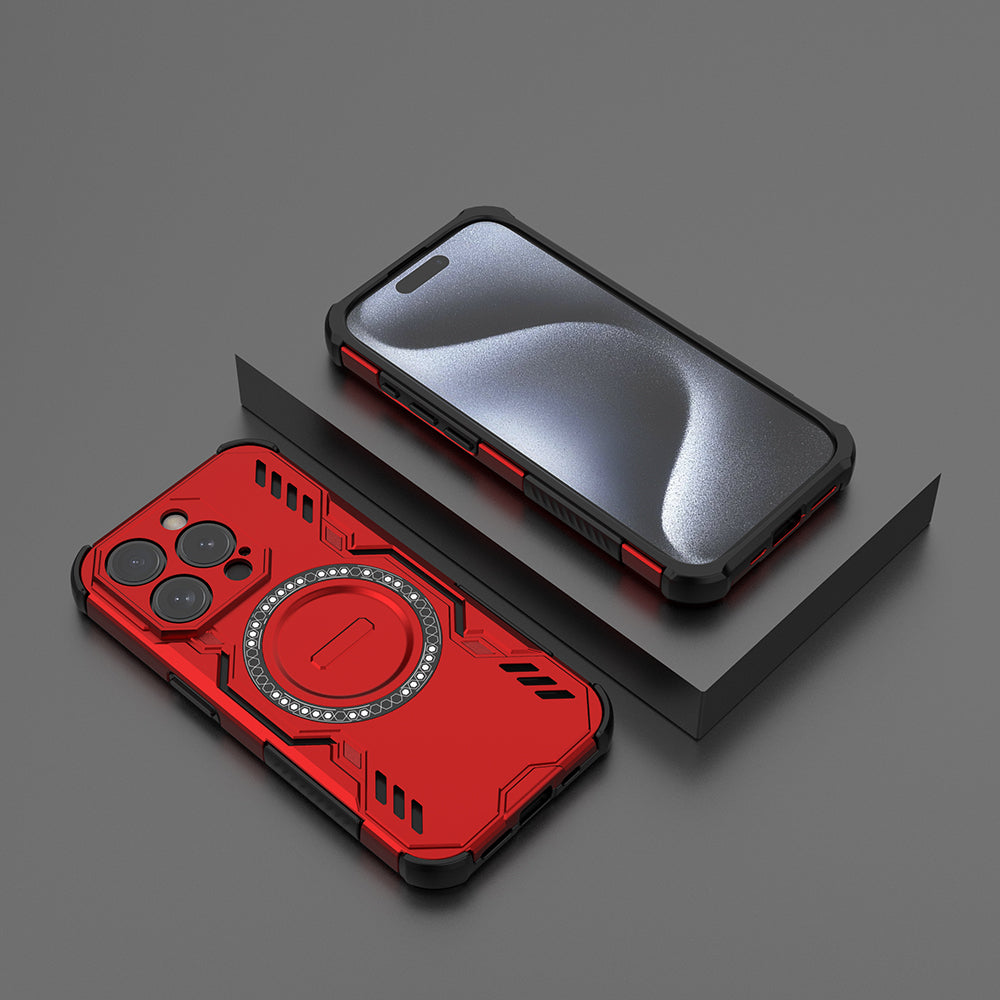 Hybrid Military Grade Shockproof Protection PC-TPU MagSafe Cover for Apple iPhone 15 Pro