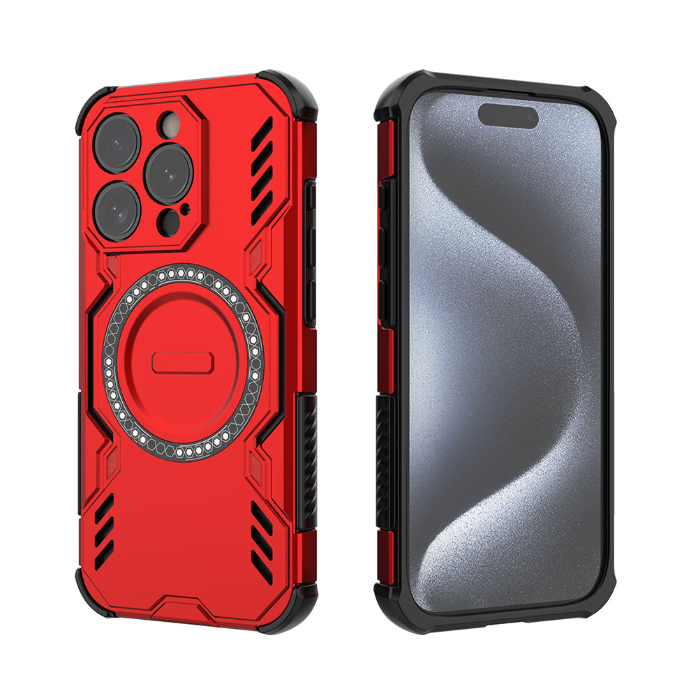 Hybrid Military Grade Shockproof Protection PC-TPU MagSafe Cover for Apple iPhone 15 Pro