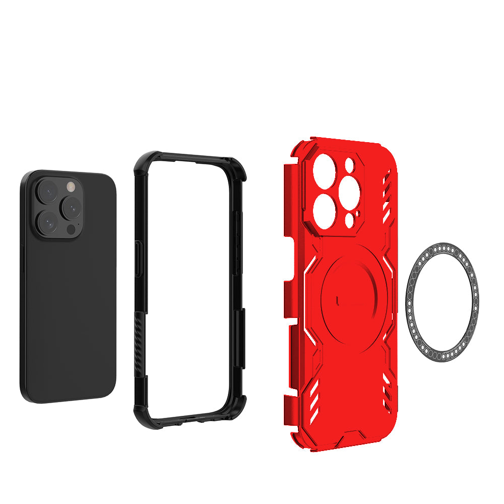 Hybrid Military Grade Shockproof Protection PC-TPU MagSafe Cover for Apple iPhone 15 Pro