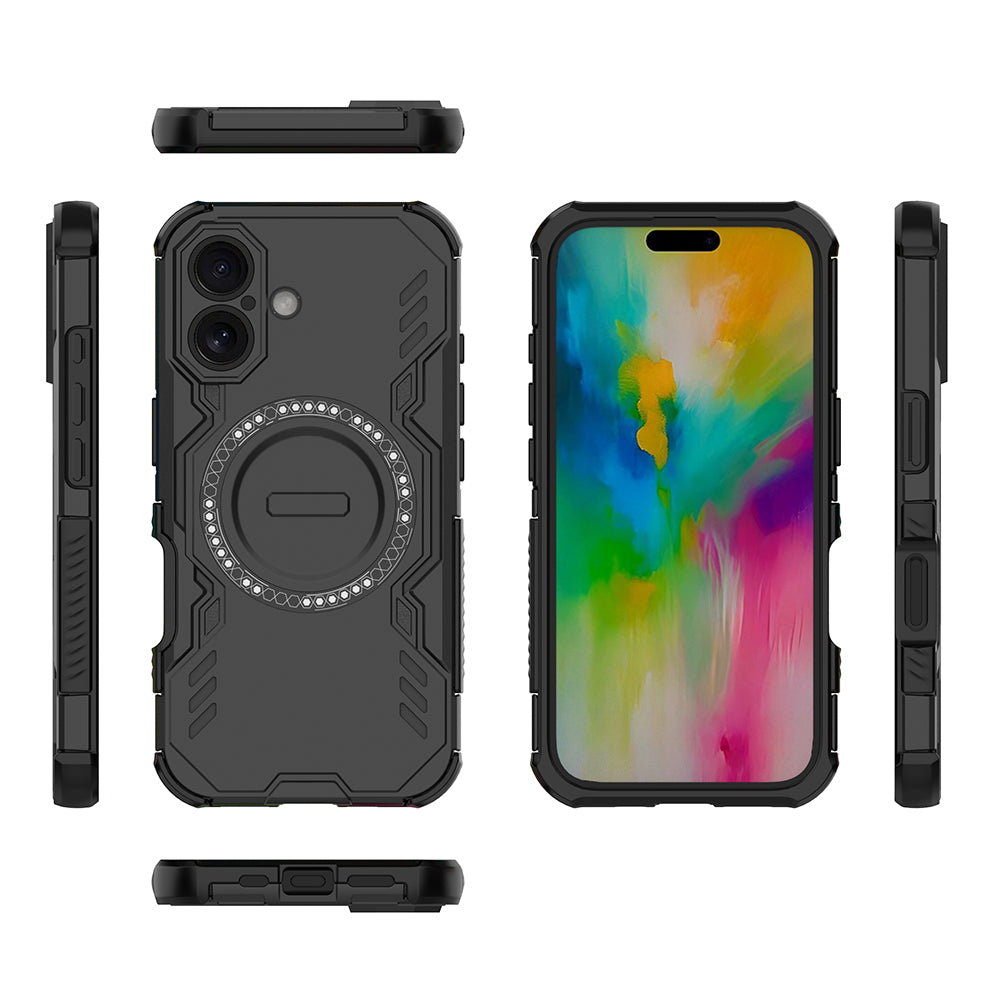 Hybrid Military Grade Shockproof Protection PC-TPU MagSafe Cover for Apple iPhone 16