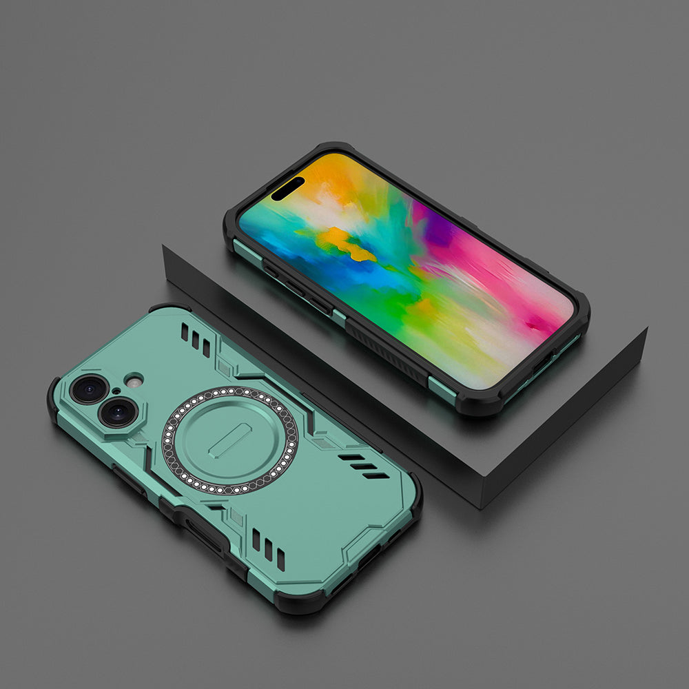 Hybrid Military Grade Shockproof Protection PC-TPU MagSafe Cover for Apple iPhone 16