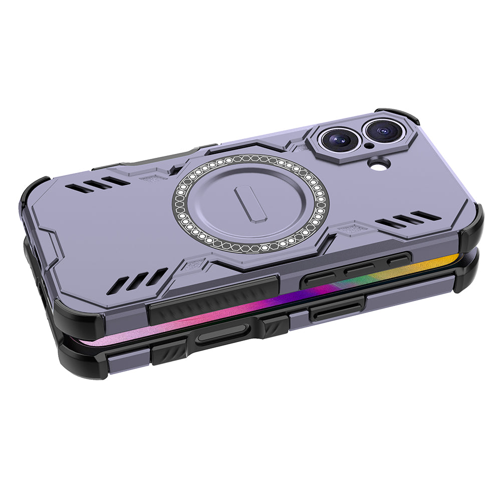 Hybrid Military Grade Shockproof Protection PC-TPU MagSafe Cover for Apple iPhone 16