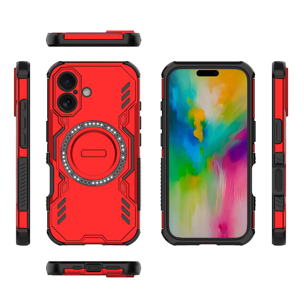 Hybrid Military Grade Shockproof Protection PC-TPU MagSafe Cover for Apple iPhone 16