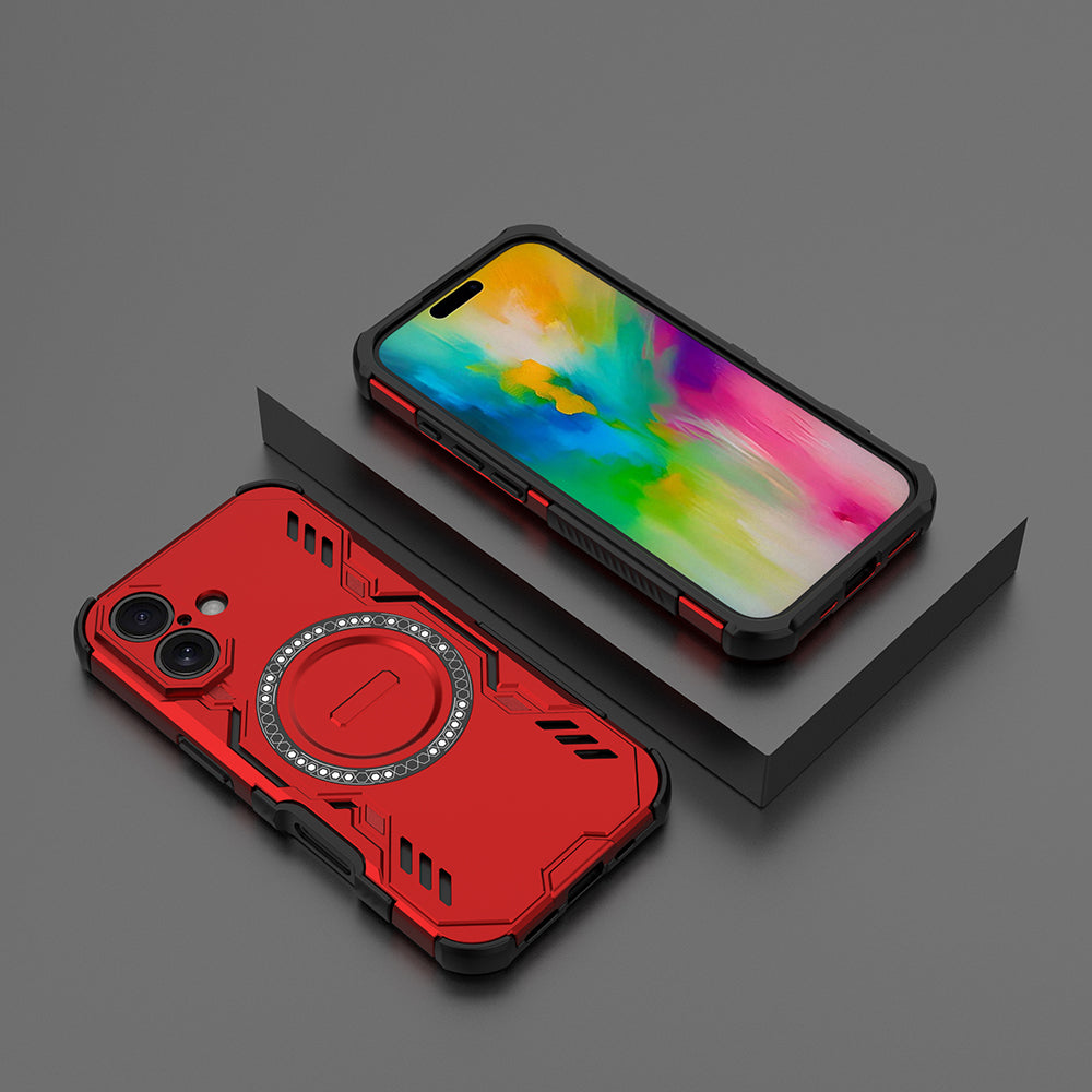 Hybrid Military Grade Shockproof Protection PC-TPU MagSafe Cover for Apple iPhone 16