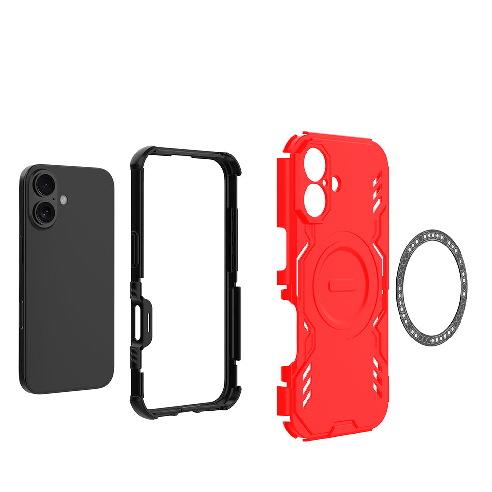 Hybrid Military Grade Shockproof Protection PC-TPU MagSafe Cover for Apple iPhone 16