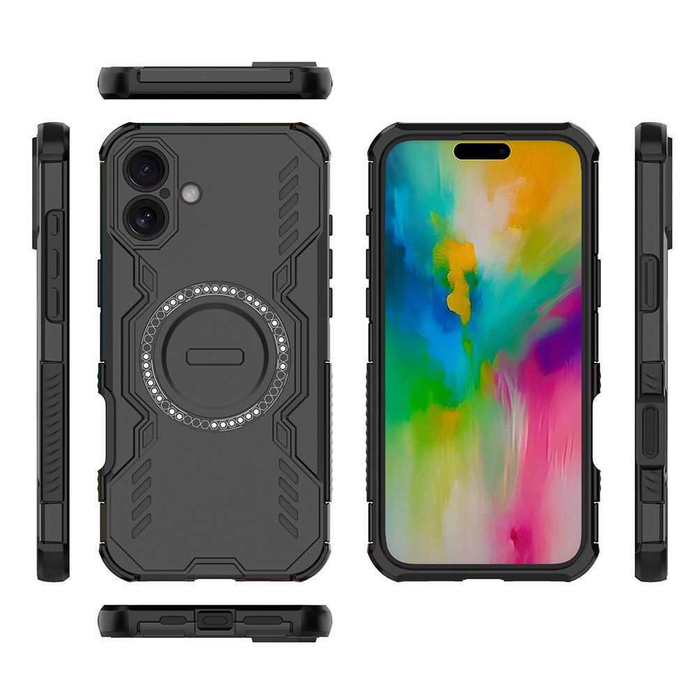 Hybrid Military Grade Shockproof Protection PC-TPU MagSafe Cover for Apple iPhone 16 Plus