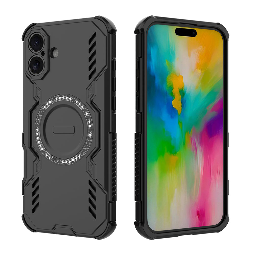 Hybrid Military Grade Shockproof Protection PC-TPU MagSafe Cover for Apple iPhone 16 Plus