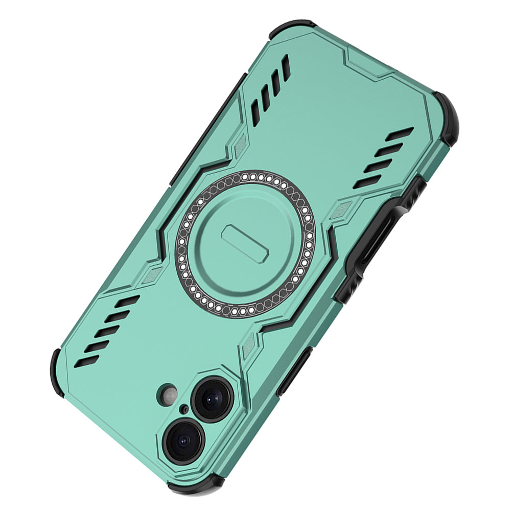 Hybrid Military Grade Shockproof Protection PC-TPU MagSafe Cover for Apple iPhone 16 Plus