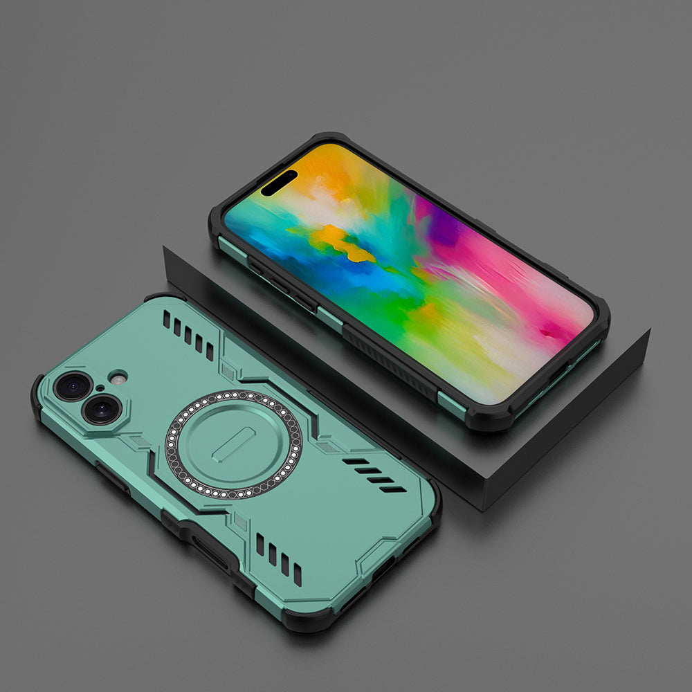 Hybrid Military Grade Shockproof Protection PC-TPU MagSafe Cover for Apple iPhone 16 Plus