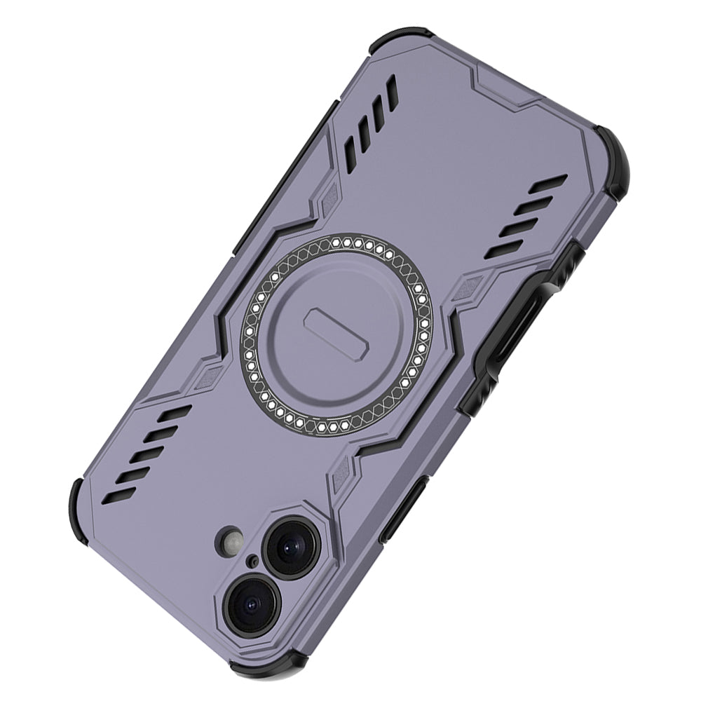 Hybrid Military Grade Shockproof Protection PC-TPU MagSafe Cover for Apple iPhone 16 Plus
